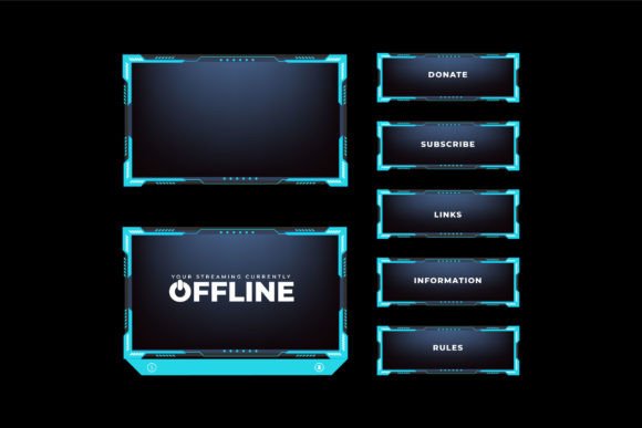 Download Live Streaming Overlay Template Vector - Vector Collection
