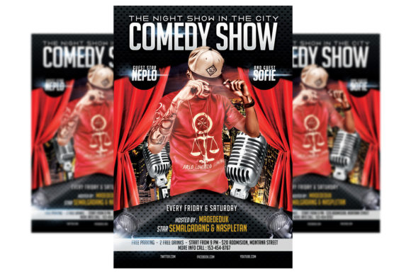 Download Comedy Show - Flyer Template - Premium Resources