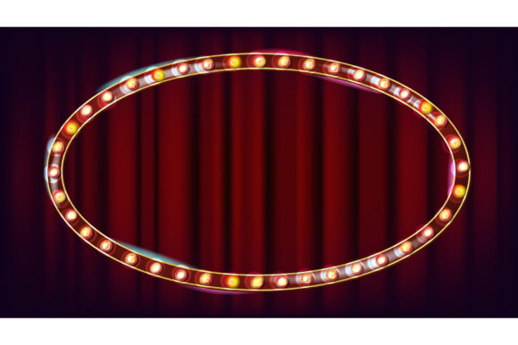 Download Retro Billboard Vector. Shining Light - Vector Collection