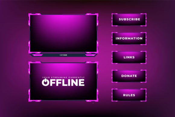 Download Girly Screen Overlay Vector Template - Vector Collection