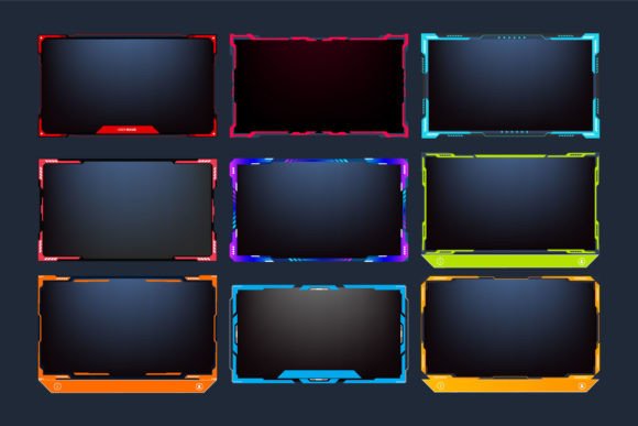 Download Broadcast Screen Interface Set Vector - Vector Collection