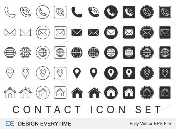 Download Contact Icon, Contact Icons Vector - Vector Collection