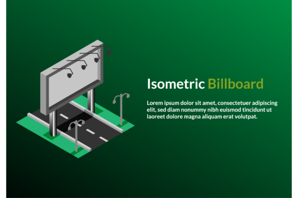 Download Vector Isometric - Billboard Reklame Adv - Vector Collection
