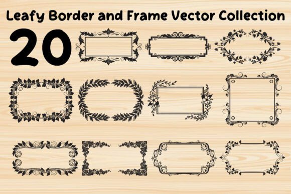 Download Leafy Vintage Border &amp; Frame Vector - Vector Collection