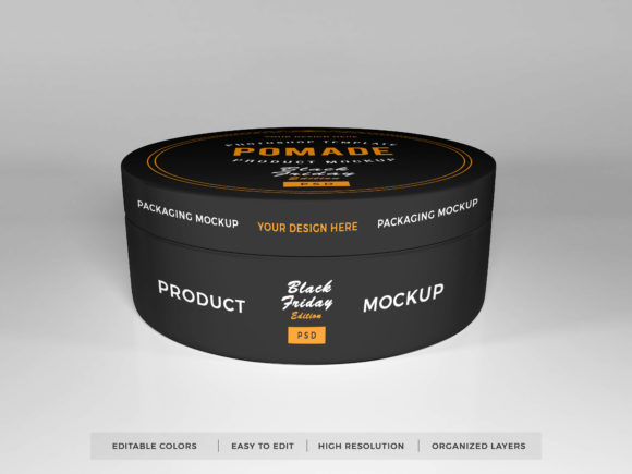 Download Realistic Pomade Packaging Mockup PSD - Premium Resources