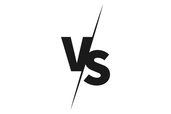 Download Vs Logo. Black Letters Emblem. Battle Ve - Black Collection