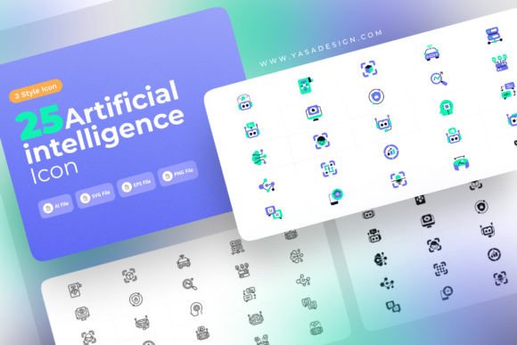 Download Artificial Intelligence Icon Set - Artificial Collection