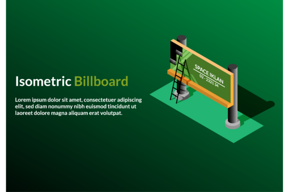 Download Vector Isometric - Billboard Reklame Adv - Vector Collection