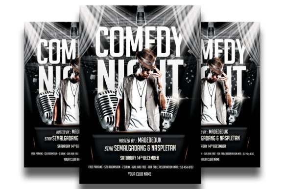 Download Comedy Show Poster Template - Premium Resources