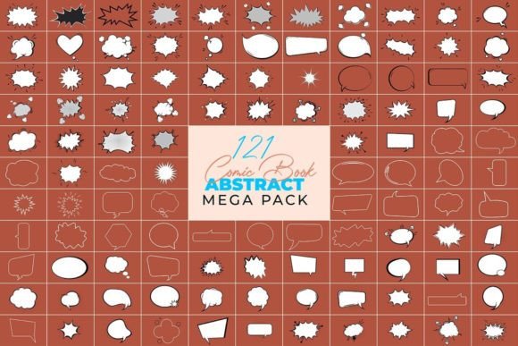 Download 121 Vector Comic Shape Design - Vector Collection