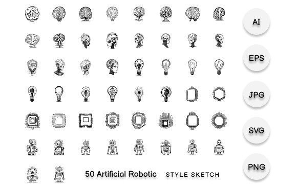 Download Artificial Robotic Element Draw Black - Artificial Collection