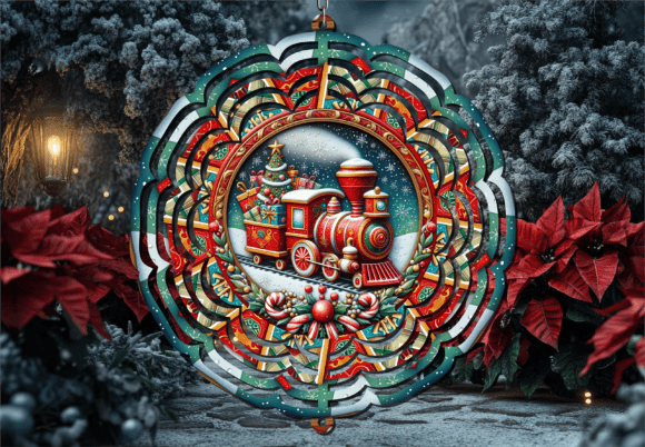 Download Christmas Train Show Winter Wind Spinner - Show Collection