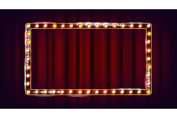 Download Retro Billboard Vector. Shining Light - Vector Collection
